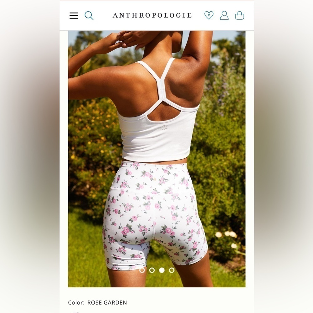 Spiritual Gangster intent biker shorts in ROSE GARDEN. XS. New with tags - Picture 10 of 14